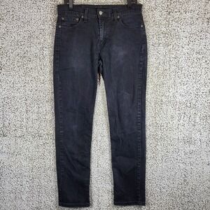 Levi's 511 Slim Fit Jeans‎ Black Denim Pants Mens Size W32 L32